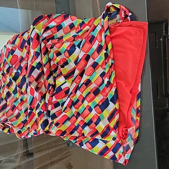 Evan Picone Sleeveless Cowl Neck Dress - Size 14, Multicolor Pattern - Picture 7 of 14